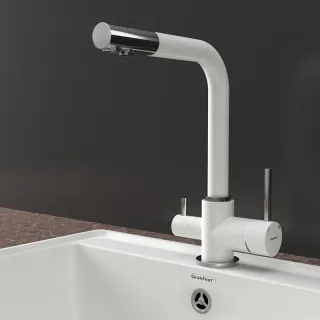 Смеситель для кухни GranFest 3611 иней